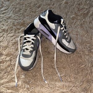 Nike Kids Gray and Purple Sneakers